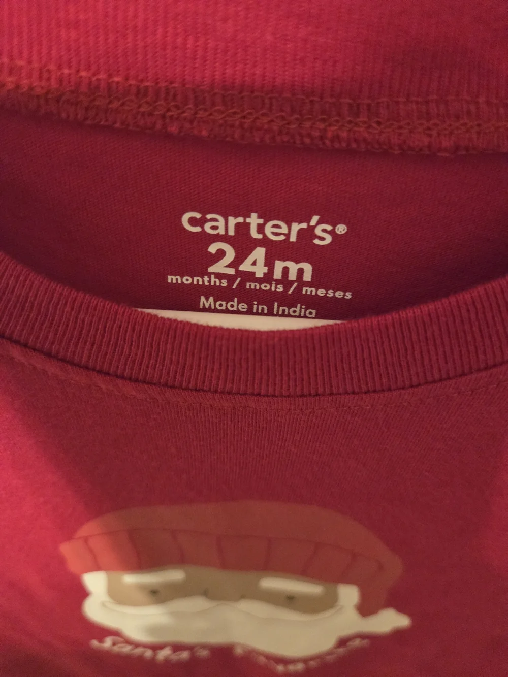 Carter's Red 'Santa's Favorite' Long-Sleeve One-Piece